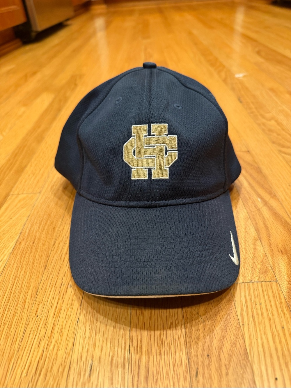 Nike HC Navy Baseball Cap with Gold Logo